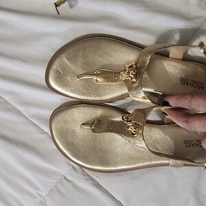 Michael Kors sandals gold